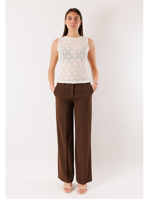 lace tank top PE26036 MESANGE | PE26036PANNA