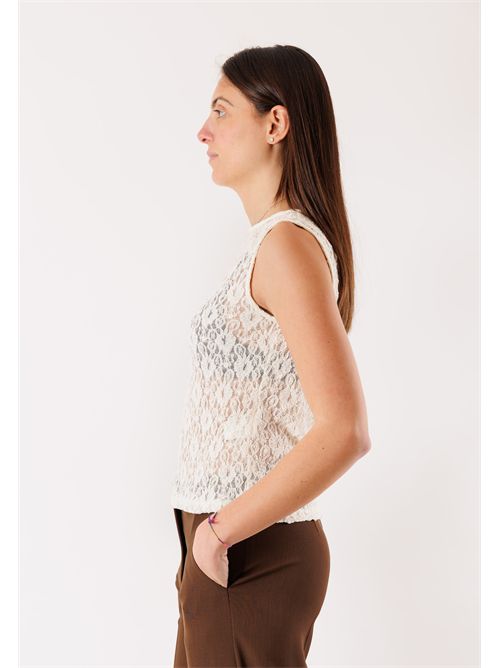 lace tank top PE26036 MESANGE | PE26036PANNA