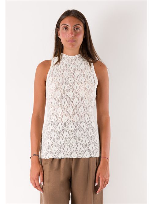 canotta in pizzo PE26048 MESANGE | PE26048PANNA