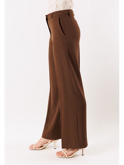pantalone palazzo PE26089 MESANGE | PE26089MORO
