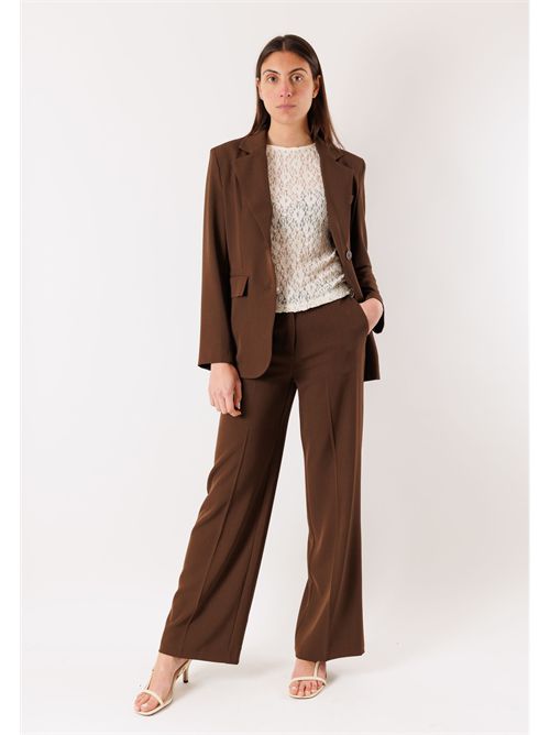 pantalone palazzo PE26089 MESANGE | PE26089MORO