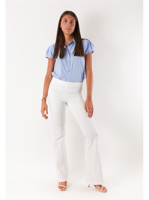 pantaloni bengalina a zampa PE26090 MESANGE | PE26090BIANCO