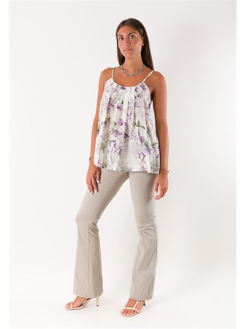 pantaloni bengalina a zampa PE26090 MESANGE | PE26090CORDA