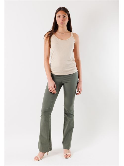 pantaloni bengalina a zampa PE26090 MESANGE | PE26090MILITARE