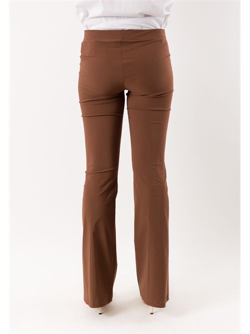 pantaloni bengalina a zampa PE26090 MESANGE | PE26090TABACCO