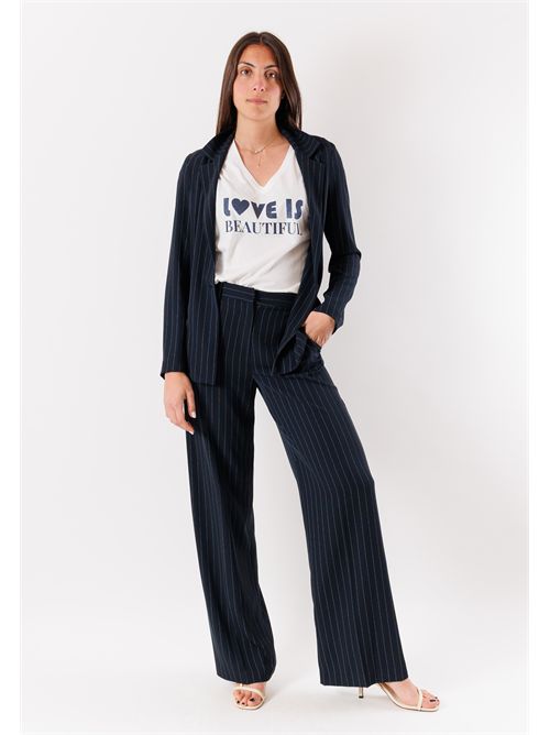 giacca gessata MESANGE | PE26133BLU