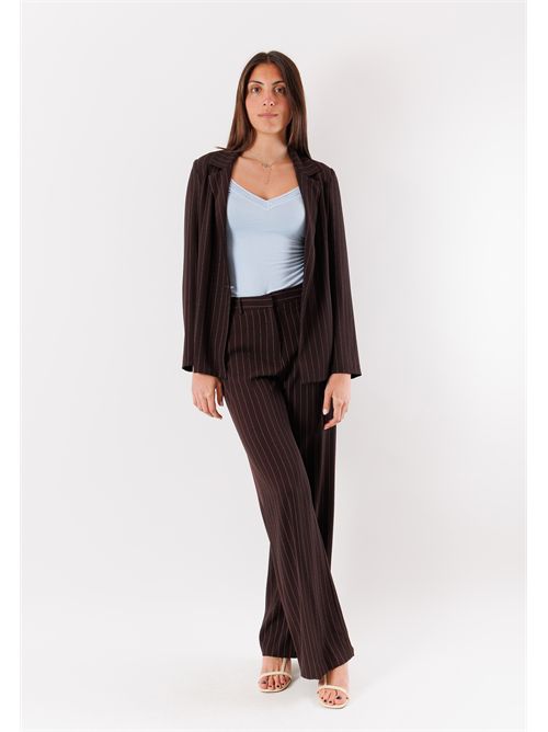 giacca gessata MESANGE | PE26133MORO