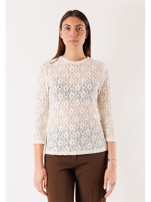 maglia in pizzo PE26142 MESANGE | PE26142PANNA