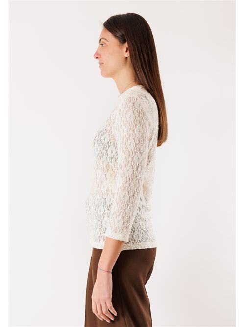 maglia in pizzo PE26142 MESANGE | PE26142PANNA