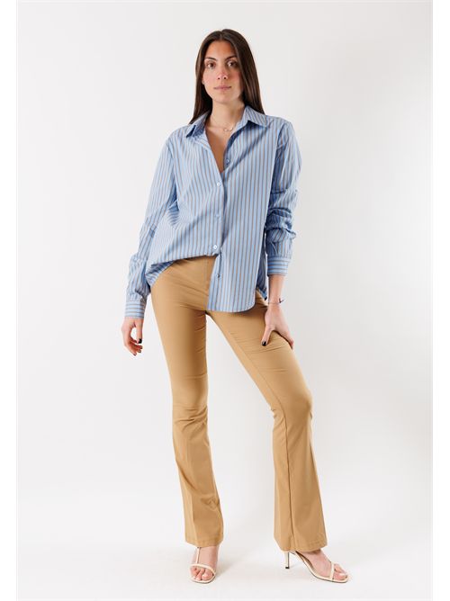 camicia fantasia a righe PE26162 MESANGE | PE26162CELESTE