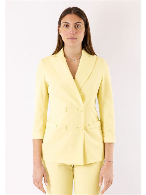 completo giacca d/petto pant zampa PE26167 MESANGE | PE26167GIALLO