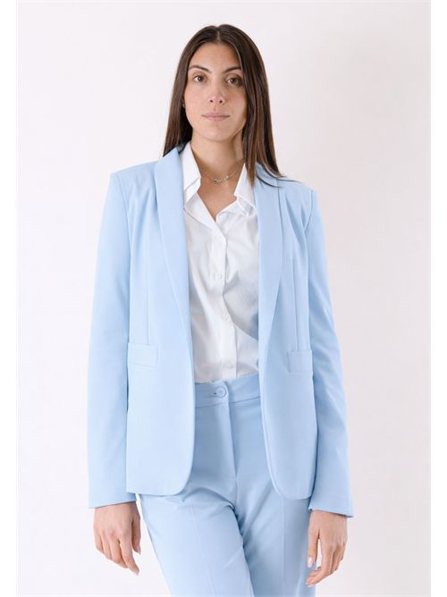 completo giacca m/petto pant palazzo PE26168 MESANGE | PE26168CIELO