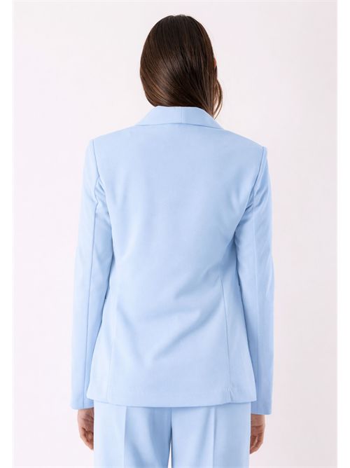 completo giacca m/petto pant palazzo PE26168 MESANGE | PE26168CIELO