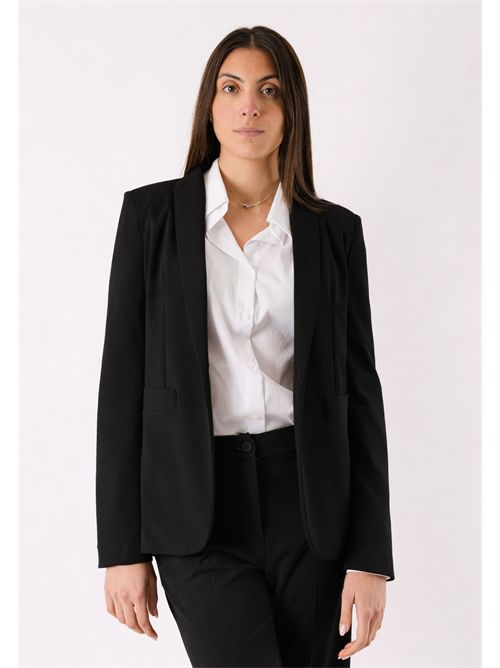 completo giacca m/petto pant palazzo PE26168 MESANGE | PE26168NERO