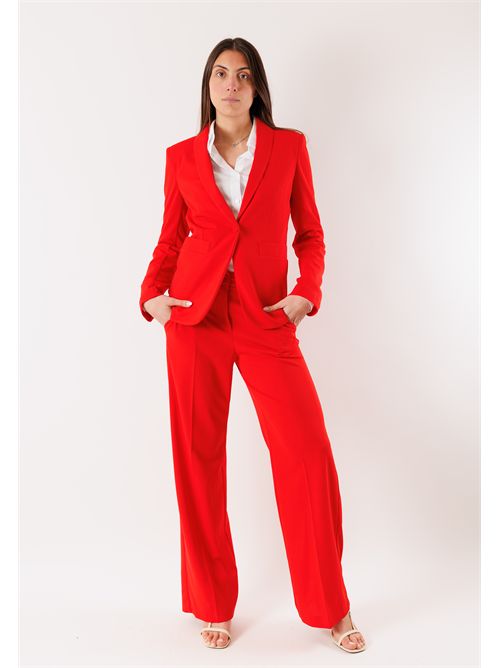 completo giacca m/petto pant palazzo PE26168 MESANGE | PE26168ROSSO