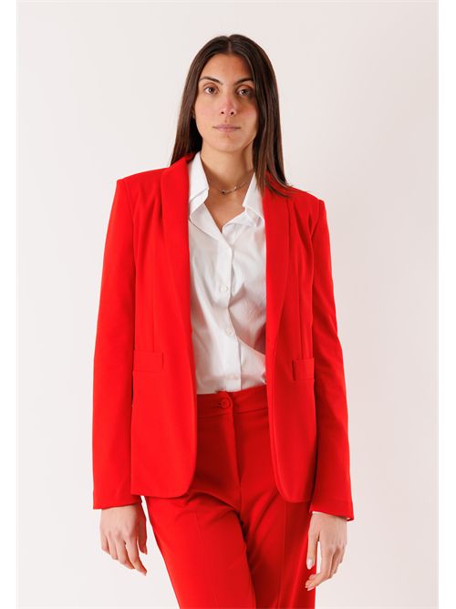 completo giacca m/petto pant palazzo PE26168 MESANGE | PE26168ROSSO