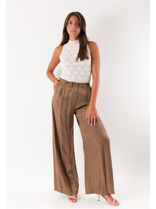 Pantaloni ampi in Tencel PE26186 MESANGE | PE26186MORO