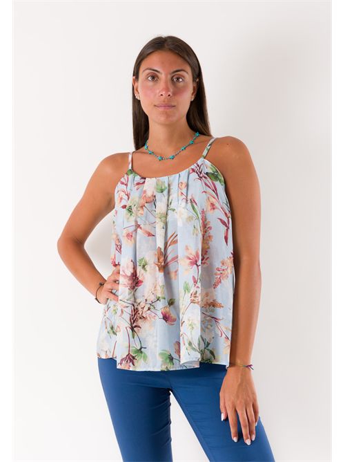 top fantasia floreale PE26220 MESANGE | PE26220CIELO