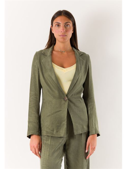 giacca a un bottone PE26243 MESANGE | PE26243MILITARE