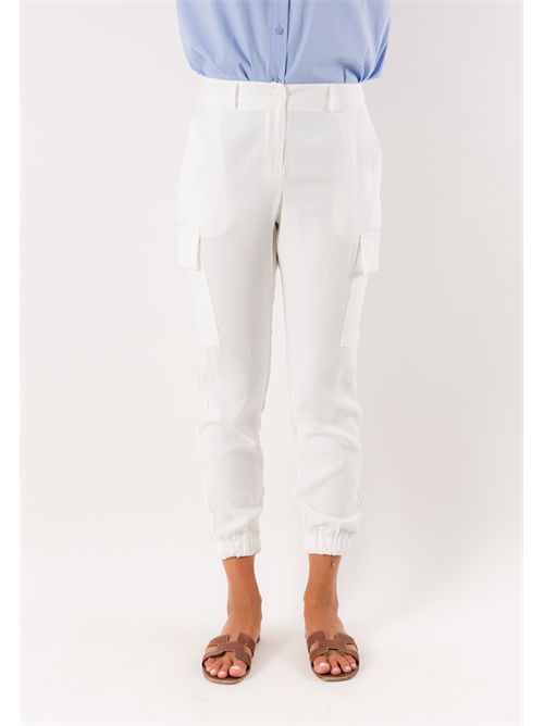 pant combact con elastico alla caviglia PE26251 MESANGE | PE26251BIANCO