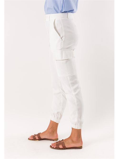 pant combact con elastico alla caviglia PE26251 MESANGE | PE26251BIANCO