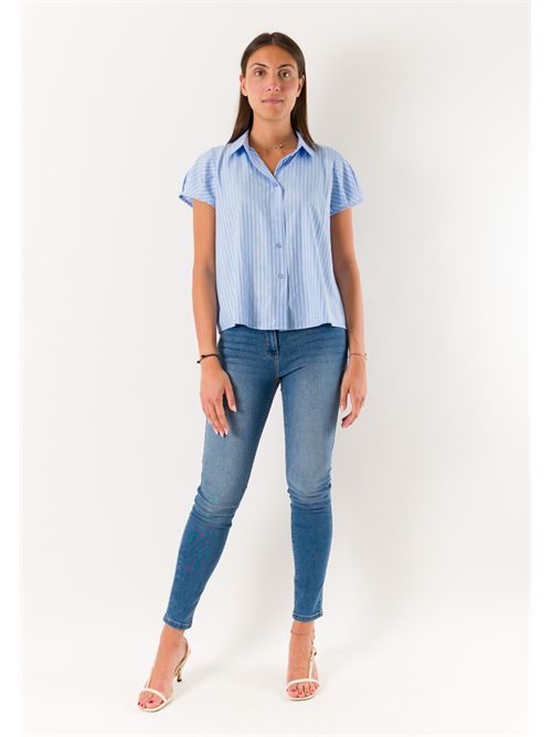 camicia riga MESANGE | PE26255CIELO