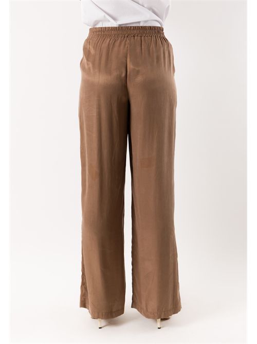 pantalone con elastico in vita PE26256 MESANGE | PE26256MARRONE