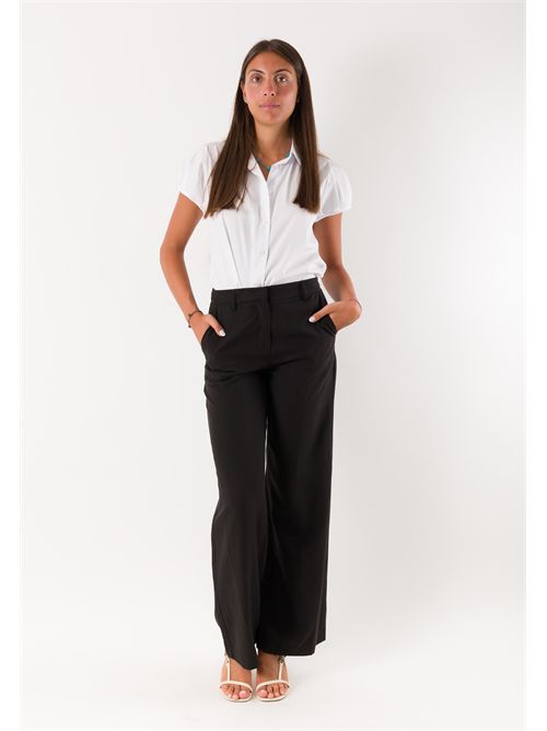 pantalone palazzo con gancio PE26278 MESANGE | PE26278NERO