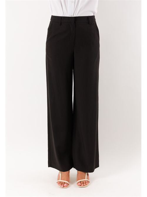 pantalone palazzo con gancio PE26278 MESANGE | PE26278NERO