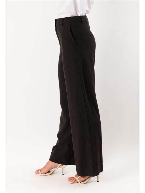 pantalone palazzo con gancio PE26278 MESANGE | PE26278NERO