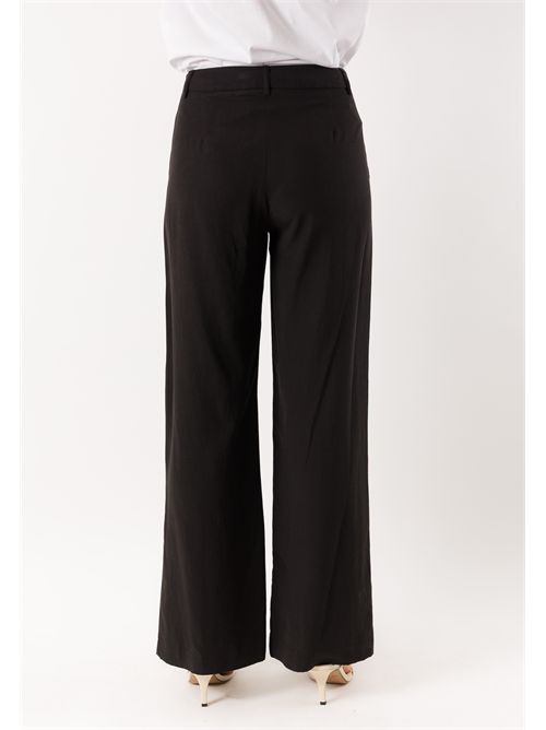 pantalone palazzo con gancio PE26278 MESANGE | PE26278NERO