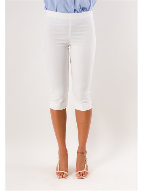 pantaloni bengalina pinocchietto PE26307 MESANGE | PE26307BIANCO