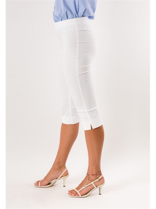 pantaloni bengalina pinocchietto PE26307 MESANGE | PE26307BIANCO