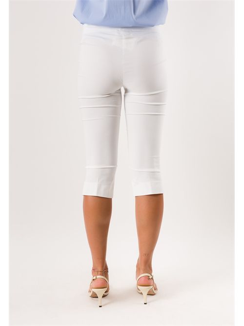 pantaloni bengalina pinocchietto PE26307 MESANGE | PE26307BIANCO