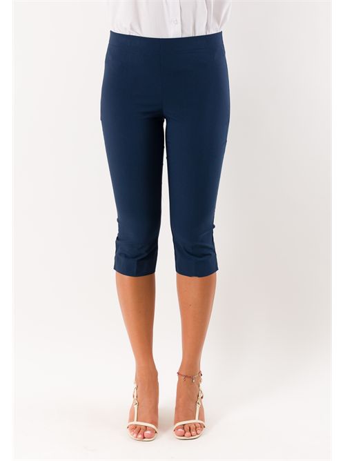 pantaloni bengalina pinocchietto PE26307 MESANGE | PE26307BLU