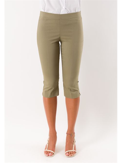 pantaloni bengalina pinocchietto PE26307 MESANGE | PE26307MILITARE