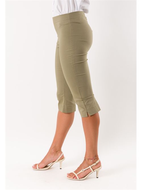 pantaloni bengalina pinocchietto PE26307 MESANGE | PE26307MILITARE