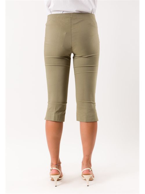 pantaloni bengalina pinocchietto PE26307 MESANGE | PE26307MILITARE