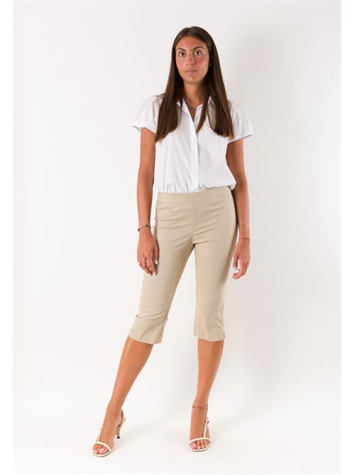 pantaloni bengalina pinocchietto PE26307 MESANGE | PE26307SABBIA