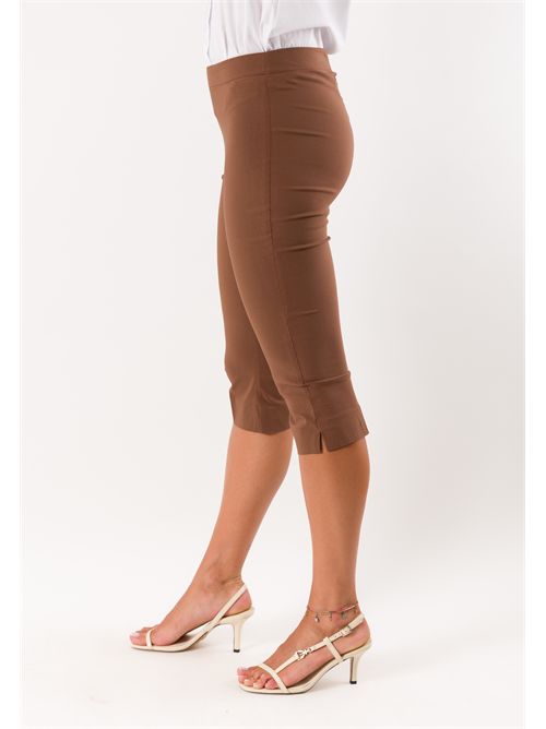 pantaloni bengalina pinocchietto PE26307 MESANGE | PE26307TABACCO