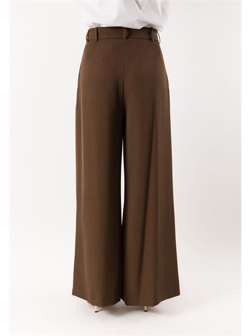 pantalone gamba larga PE26308 MESANGE | PE26308MORO