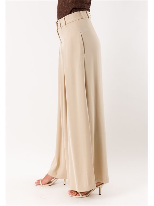pantalone gamba larga PE26308 MESANGE | PE26308SABBIA
