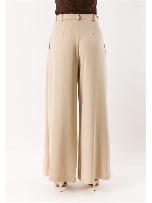pantalone gamba larga PE26308 MESANGE | PE26308SABBIA
