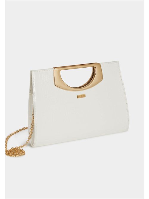 Crocodile effect clutch 2CEREM MORGAN DE TOI | 2CEREMBLANC