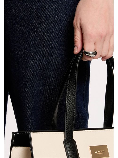 2SAFIA Two-Tone Shopper Bag MORGAN DE TOI | 2SAFIAIVOIRE