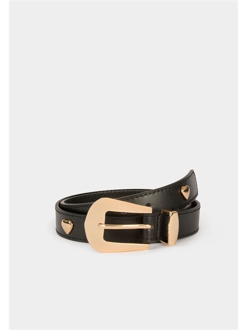 Leather-effect belt with gold buckle 3STORY MORGAN DE TOI | 3STORYNOIR
