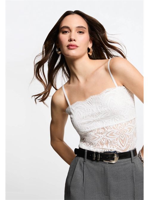 Top con bretelline sottili e ricami BINGO MORGAN DE TOI | BINGOIVOIRE