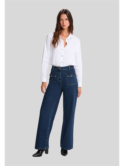 Shirt with jewel applique CGRAM  (FRENCH SIZES) MORGAN DE TOI | CGRAMBLANC