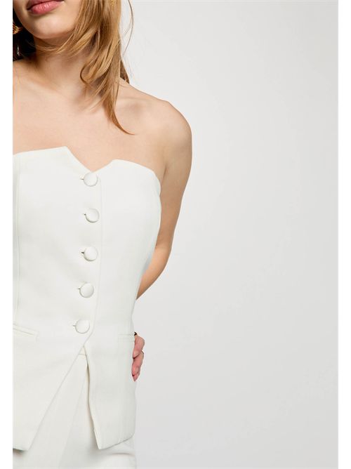 Gilet bustier CPANA.F ( TAGLIE FRANCESI ) MORGAN DE TOI | CPANA.FBLANC