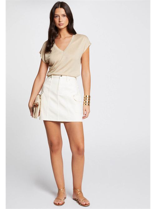 T-shirt scollo a V con dettagli in lurex DAGA MORGAN DE TOI | DAGASABLE